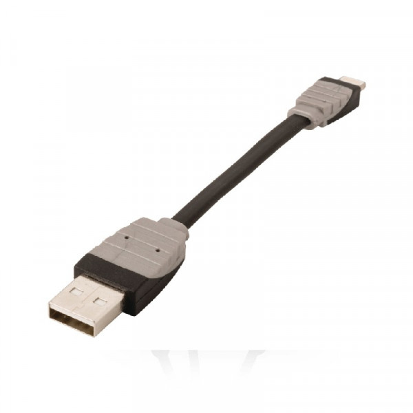 USB naar Lightning kabel 0,10m Zwart