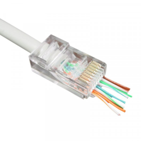 RJ45 stekker doorsteekmontage 50x