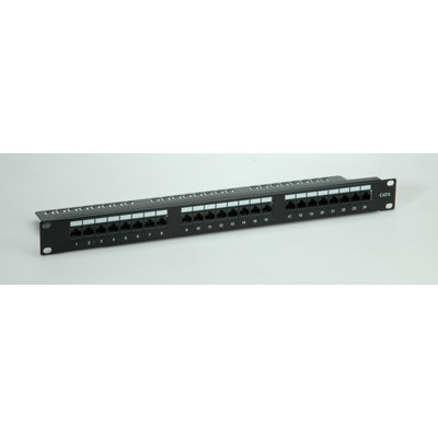 UTP Cat6 Patchpanel 19'' - 24 poorts