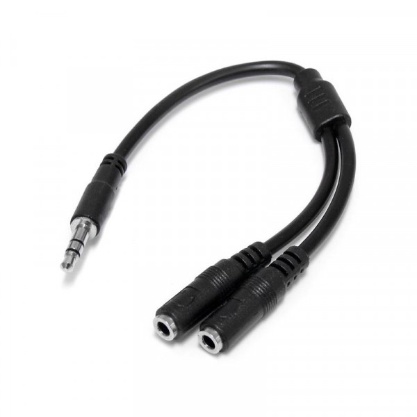 StarTech Stereo Splitterkabel Y-adapter - 3,5mm Mannelijk naar 2x 3,5mm Vrouwelijk