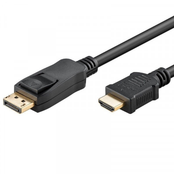 DisplayPort v1.2 naar HDMI kabel zwart 2 meter