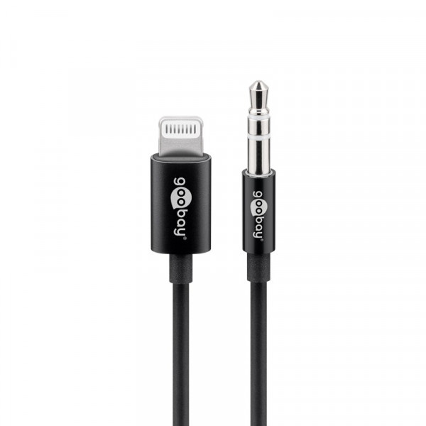 Lightning naar 3,5mm jack kabel 1m Zwart