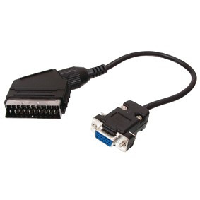 Scart - VGA kabel 2m