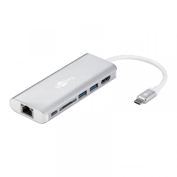 USB 3.1 C Multiport-Dock Grijs