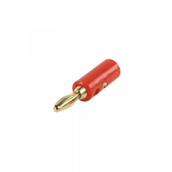 Vergulde Banana plug rood