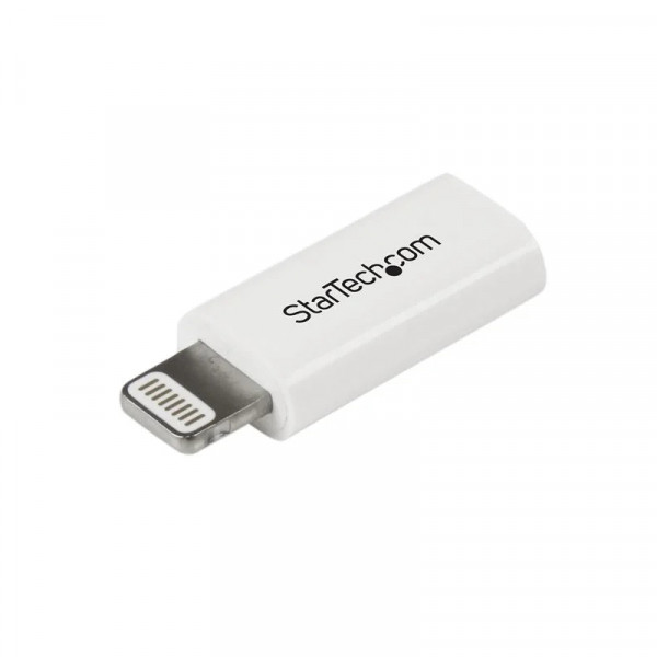 StarTech Witte Apple 8-polige Lightning-connector naar Micro USB-adapter voor iPhone / iPod / iPad