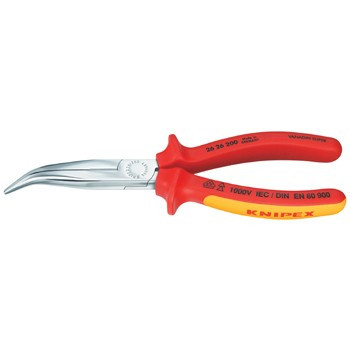 Knipex Radiotang platspitse tang met zijsnijder 213 mm