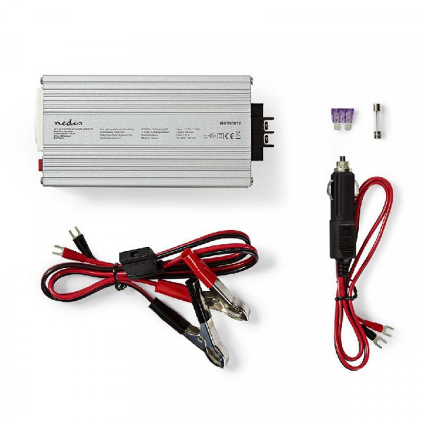 Gemodificeerde Sinus omvormer 12V - 230V stopcontact 300W + USB aansluiting