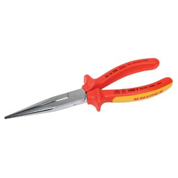 Knipex Radiotang platspitse tang met zijsnijder 200 mm