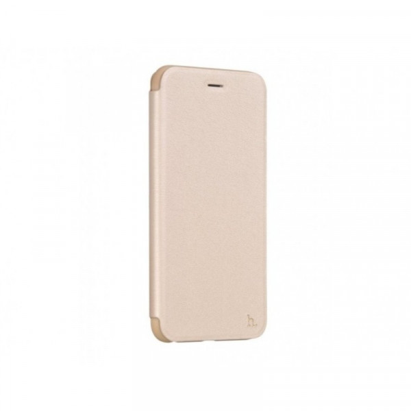 Hoco Juice series Nappaleer flipcase voor iPhone 6 Plus/6S Plus Goud