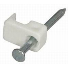 Kabelclip plat 3x5mm - 100st wit