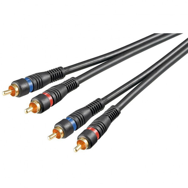 2x RCA / Tulp Aansluitkabel 5m