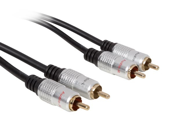 Premium 2x RCA / Tulp Aansluitkabel 2,5m