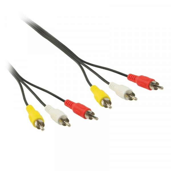 3 RCA - 3 RCA videokabel 10m