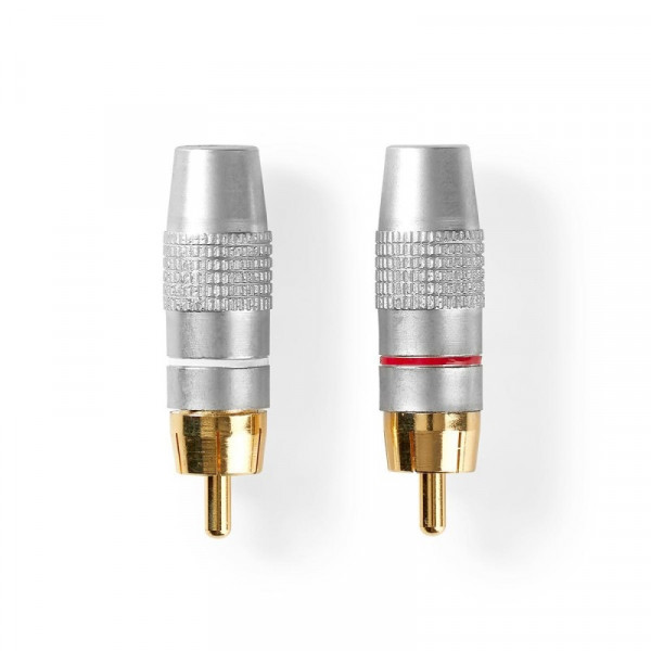 Soldeerbare RCA audio plug - 2 stuks