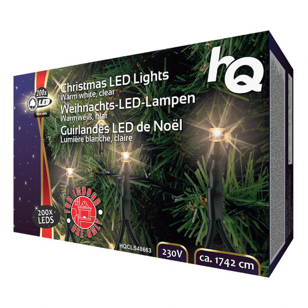 Kerstverlichting 200 Led's - Warm wit