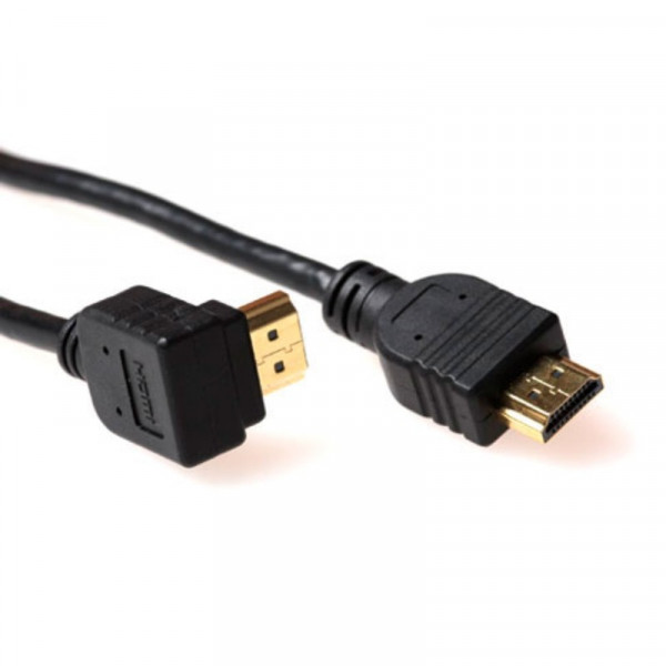 HDMI 2.0 Kabel Verguld Haaks - Recht 0,5m