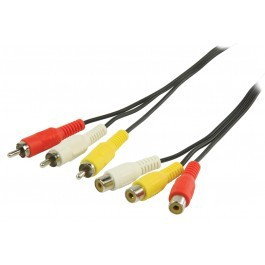 3 RCA - 3 RCA verlengkabel 2m