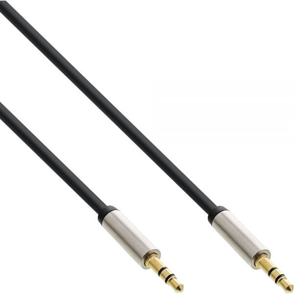 InLine Slim Audio Jack 3.5mm 5m geluidskabel