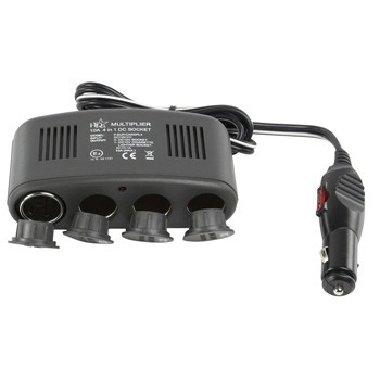 12V sigaretten aansteker splitter 4 poorts + USB