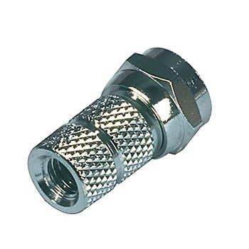 5x F-connectors twist-on 4.5mm