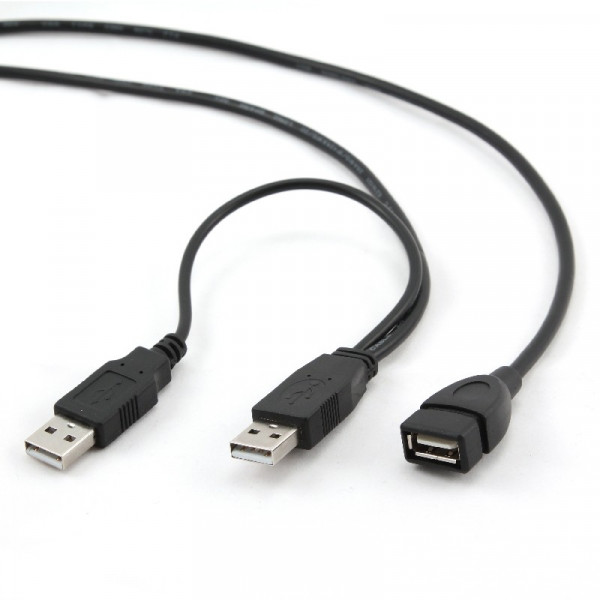 USB 2.0 Verlengkabel 2x USB A - USB A 0,9m