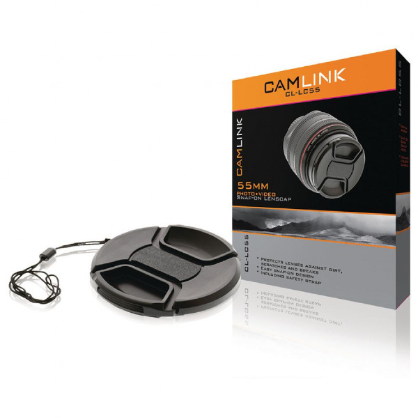 Camlink Lensdop met knijpsysteem 55mm