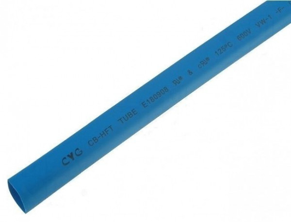 Krimpkous Blauw 12,7mm - 6,35mm 1 meter