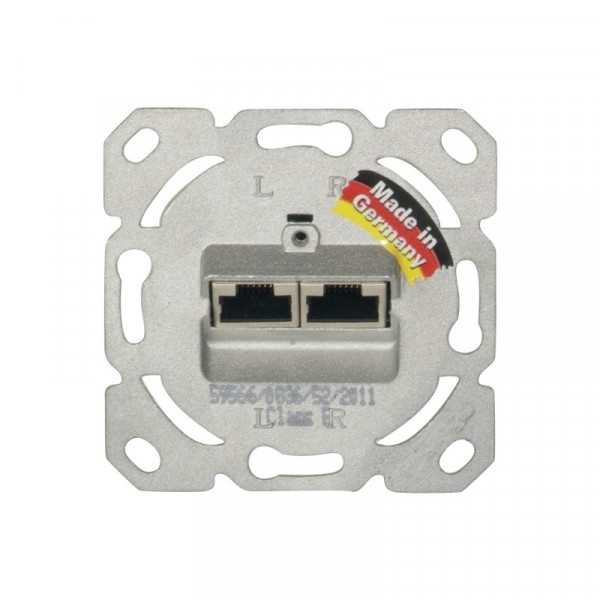 Opus RJ45 Inbouw-datadoos CAT6, 2 voudig