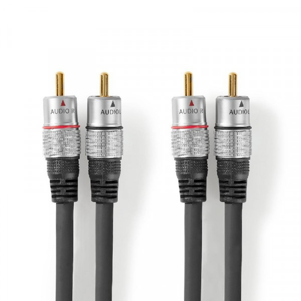 2x RCA Tulp Aansluitkabel 10m