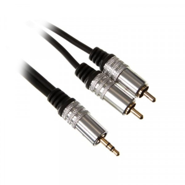 3,5mm Stereo Jack - Tulp Kabel 10m