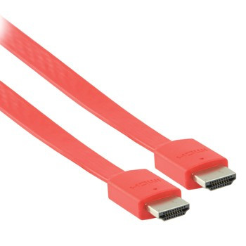 Platte HDMI 1.4 Kabel 2m Rood