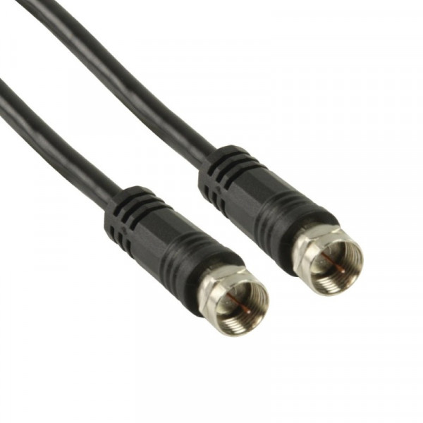 COAX antenne kabel 5m F-connectors Zwart