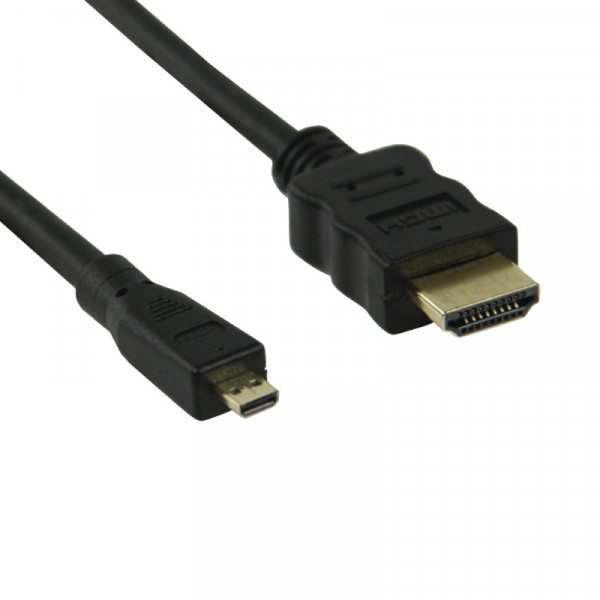 HDMI - micro HDMI Kabel Verguld 1m