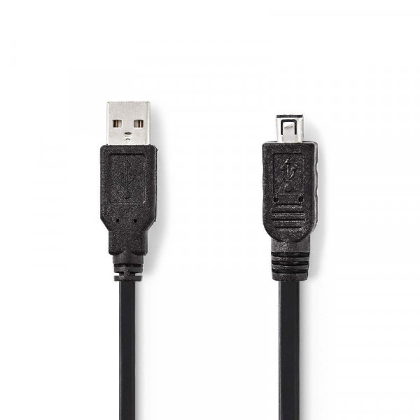 USB 2.0 Aansluitkabel 1,8m Zwart