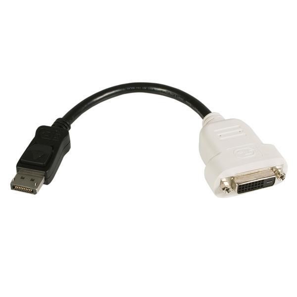 StarTech DVI-D naar DisplayPort adapterkabel 10cm Zwart