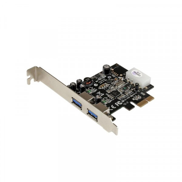 StarTech 2-poorts PCI Express (PCIe) SuperSpeed USB 3.0-kaartadapter met UASP - LP4-voeding