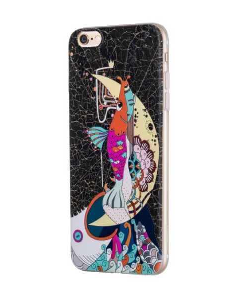 Hoco Mythology Mermaid case voor iPhone 6/6s Zwart