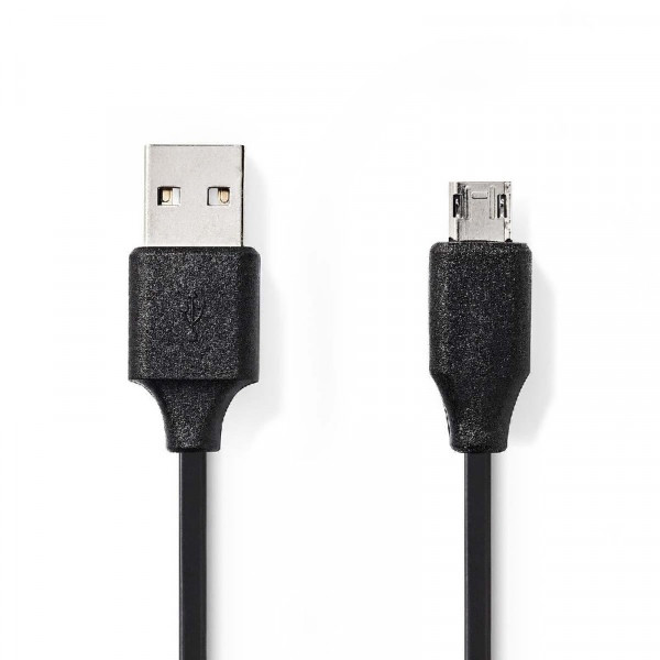 Omkeerbare USB A - USB Micro B aansluitkabel 2m