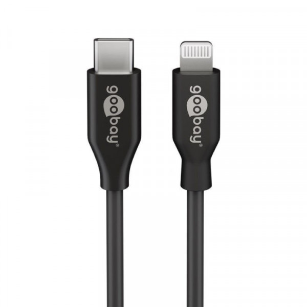 USB C naar Lightning kabel 2 meter zwart