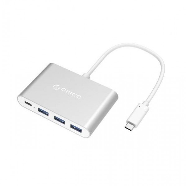 USB-C 4-poorts Hub Aluminium