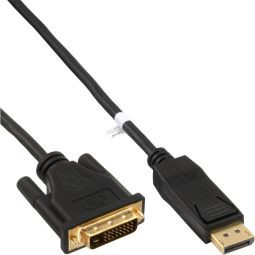 DisplayPort naar DVI-D kabel zwart 0,5 meter