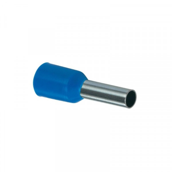 Adereindhuls geisoleerd 2,5mm² blauw - per 100 stuks