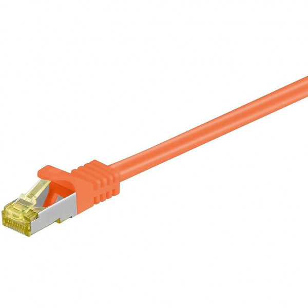 S/FTP patchkabel netwerkkabel CAT7 oranje 3m