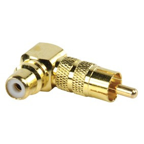 Haakse Tulp Adapter 90° verguld