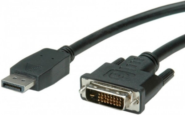 DisplayPort naar DVI-D kabel zwart 2 meter