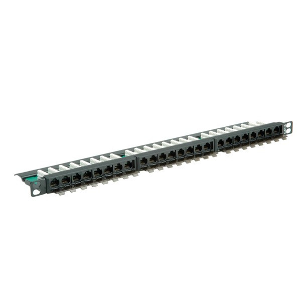 Roline Cat6 Patchpanel 24p 0,5U - niet afgeschermd