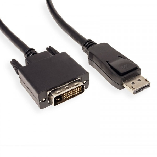 DisplayPort naar DVI-D kabel zwart 1,5 meter