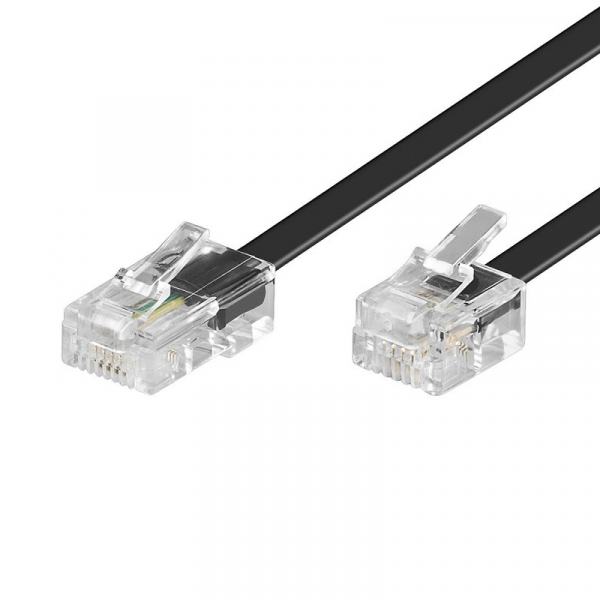 RJ45 naar RJ11 adapterkabel 3m Zwart