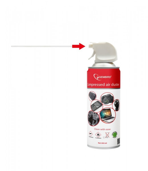 Gembird Perslucht spuitbus Universeel 400 ml